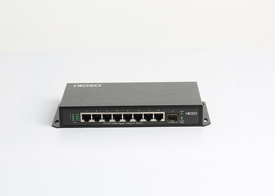 8 ports RJ45 de 1000M 1 commutateur de Gigabit Ethernet de port de liaison montante de 1000M SFP, commutateur de port de SFP