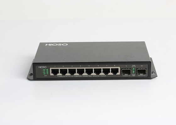 Mur de HiOSO montant le commutateur de 1490nm Gigabit Ethernet, commutateur de SFP de gigabit