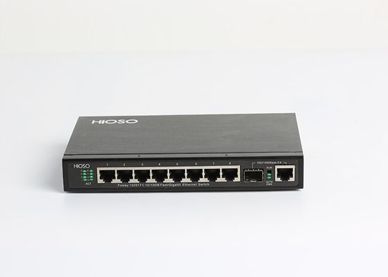 8 ports du commutateur 9 d'Ethernet de 100M TP 1 100/1000M Combo Ports Gigabit