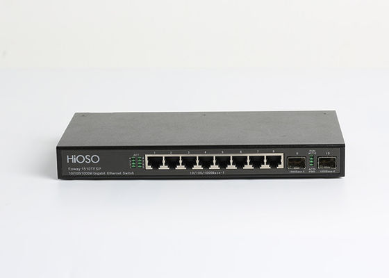 16K MAC Learning 8 ports du commutateur 10 de fibre de SFP de ports de 1000M TP 2 1000M SFP