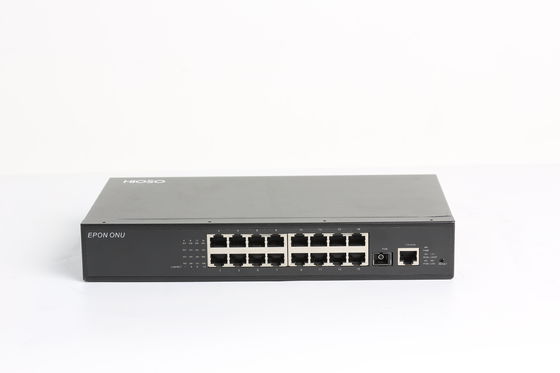 16 10/100M Ethernet Ports EPON ONU FTTH EPON 16 mettent en communication l'unité optique de réseau d'onu noir