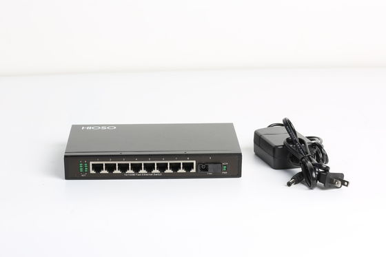 8FE industriel met en communication des ports de 1 commutateur 9 de 100M FX Port Ethernet Access