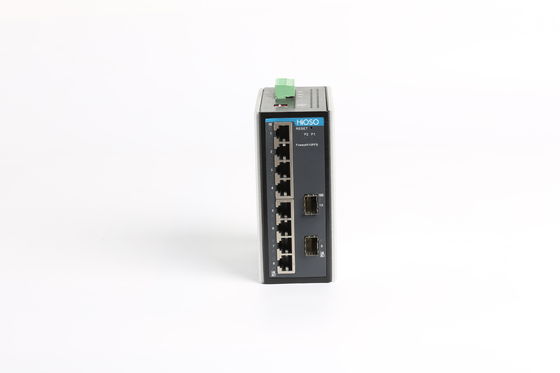 Le ccc a certifié le port du commutateur 10 d'Ethernet de rail de vacarme de Shell DC12V en métal IP40