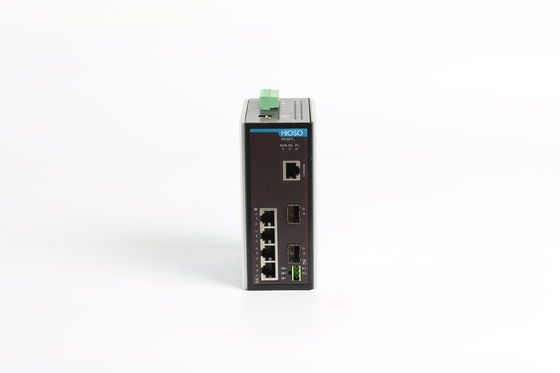 Commutateur d'Ethernet de rail de vacarme de gigabit de 4 Rj45 ports des ports 2 1000M SFP, commutateur contrôlé par rail de vacarme