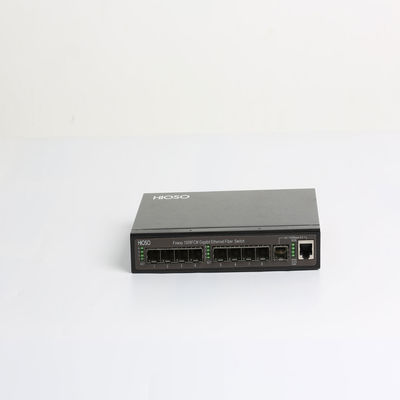Commutateur optique gauche optique industriel d'Ethernet de fibre du commutateur 8 8K MAC Learning de fibre de SNMP du WEB 1310nm