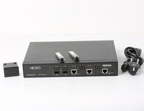 HiOSO HA7302CST Epon Olt 2 met en communication 2 Pon Olt avec 2 1:128 de soutien des modules Px+++ de SFP compatibles