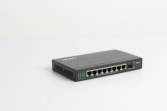 Ports du réseau 8 de commutateur d'Ethernet de Poe avec 1 gigabit DC48V gauche combiné