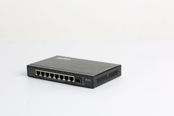 Ports du réseau 8 de commutateur d'Ethernet de Poe avec 1 gigabit DC48V gauche combiné